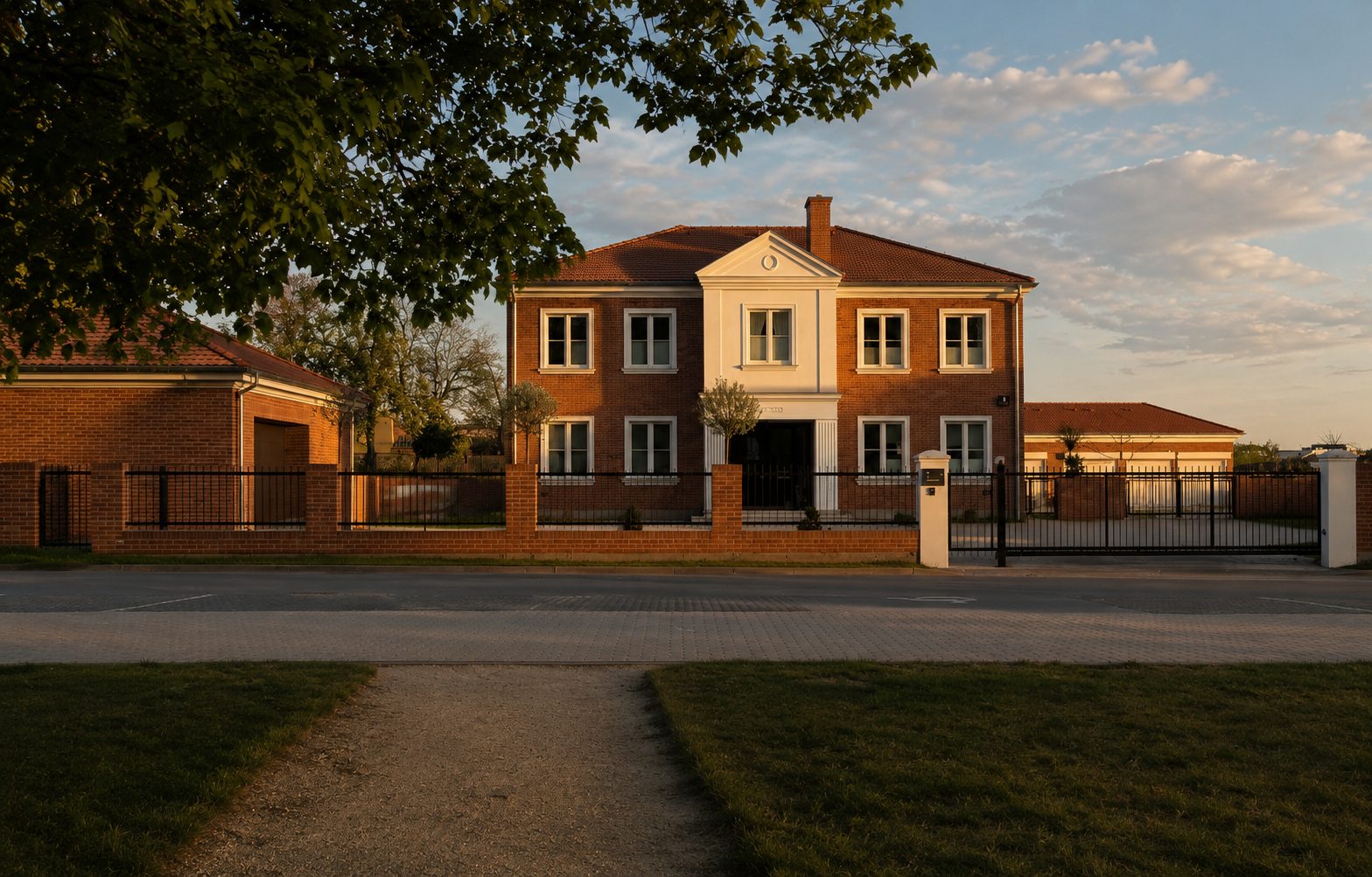 Brick facade residence — architecture project Chojnice